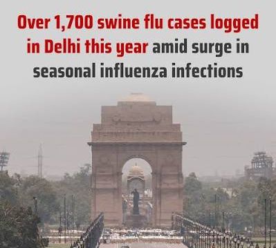 Monsoon Fever: Delhi Logs Over 1,700 Swine Flu Cases Amid Sharp Surge