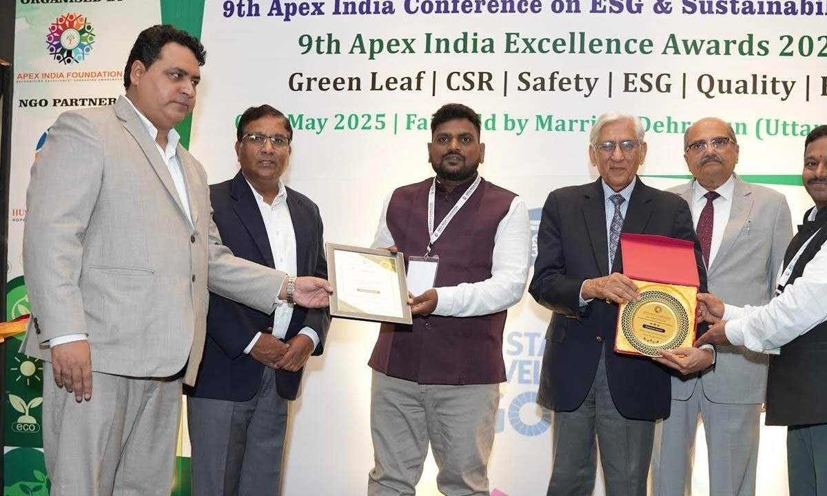 Gangavaram Port Wins Platinum Award for Environmental Excellence at Apex India Green Leaf Awards
