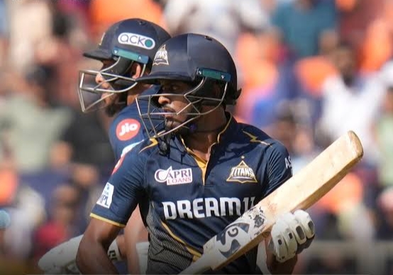 Sudharsan’s Blazing 80 Lifts Gujarat Titans to 176/4 in 17 Overs