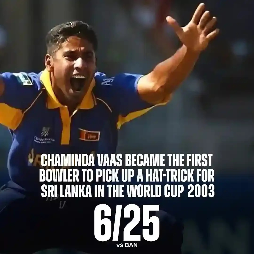22 Years Ago Today: Chaminda Vaas' Historic World Cup Hat-Trick