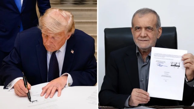 Iran Supreme Leader Claims Trump Signed Peace Deal Out of Desperation