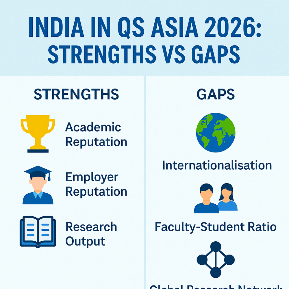 Indian Universities Rise in QS Rankings, but Reputation Gap Persists