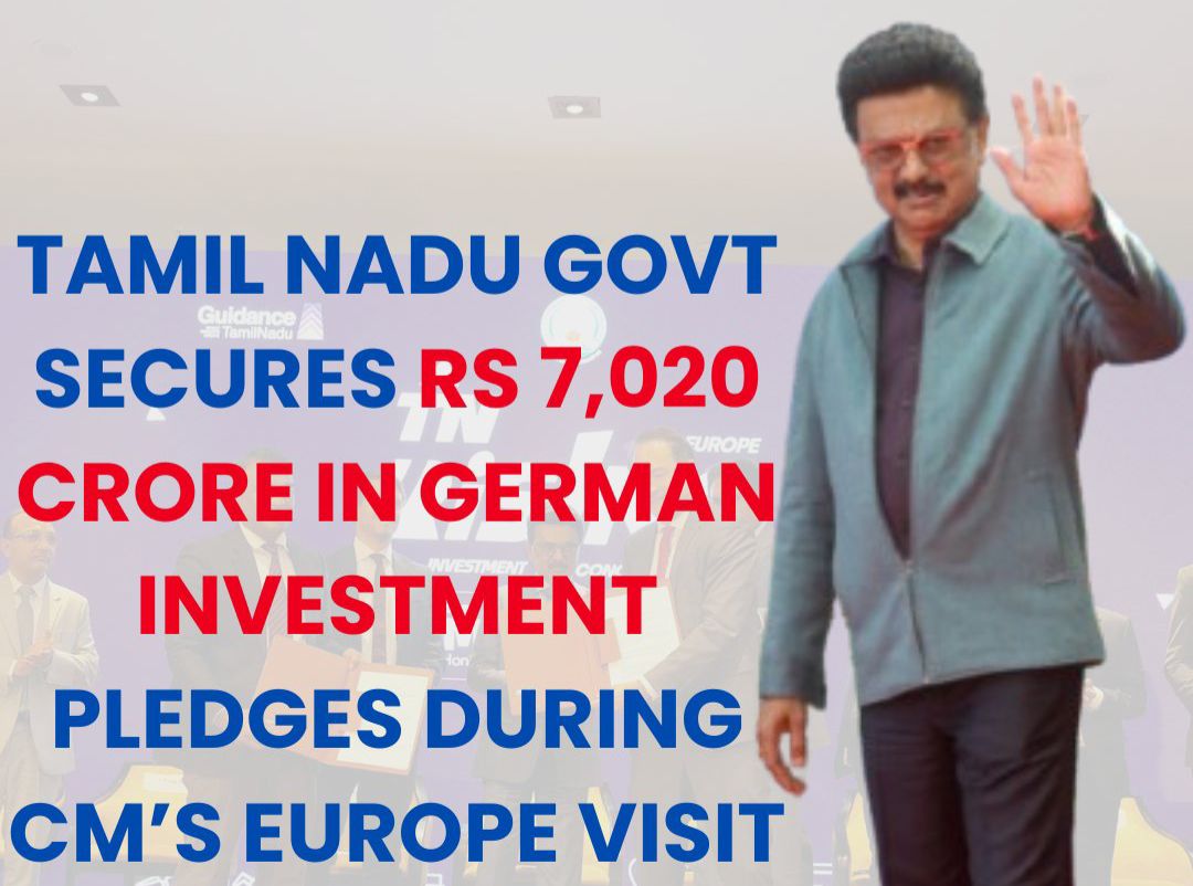 Tamil Nadu Secures Rs 7,020 Crore Investment Windfall from German Firms: Over 15,000 Jobs on the Horizon