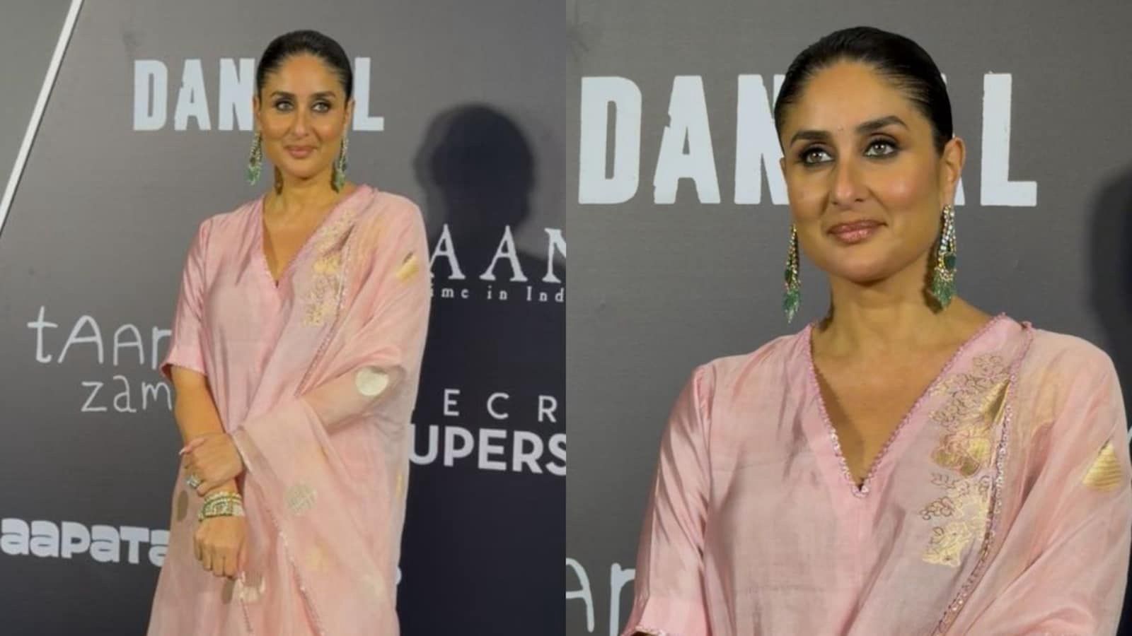 Pink Wins: Kareena Kapoor Steals the Show in Banarasi Suit