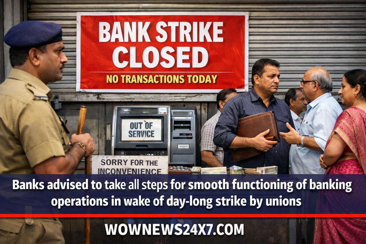 Banking Strike Alert: Authorities Urge Smooth Operations Amid Union Protest