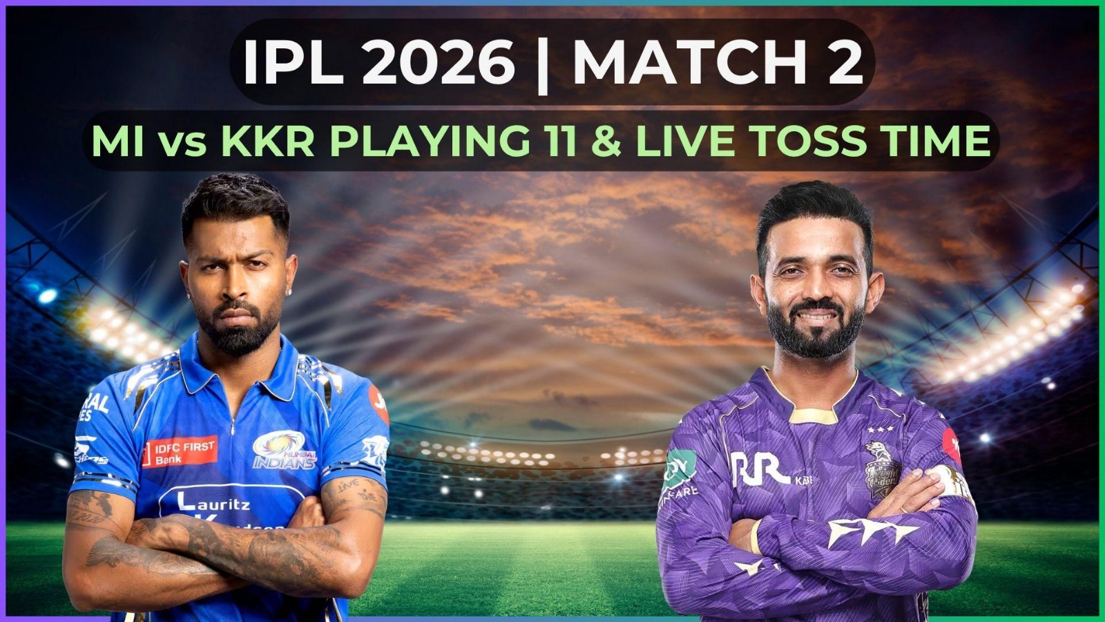 IPL 2026: MI Face KKR With Clear Skies And Batting-Friendly Pitch