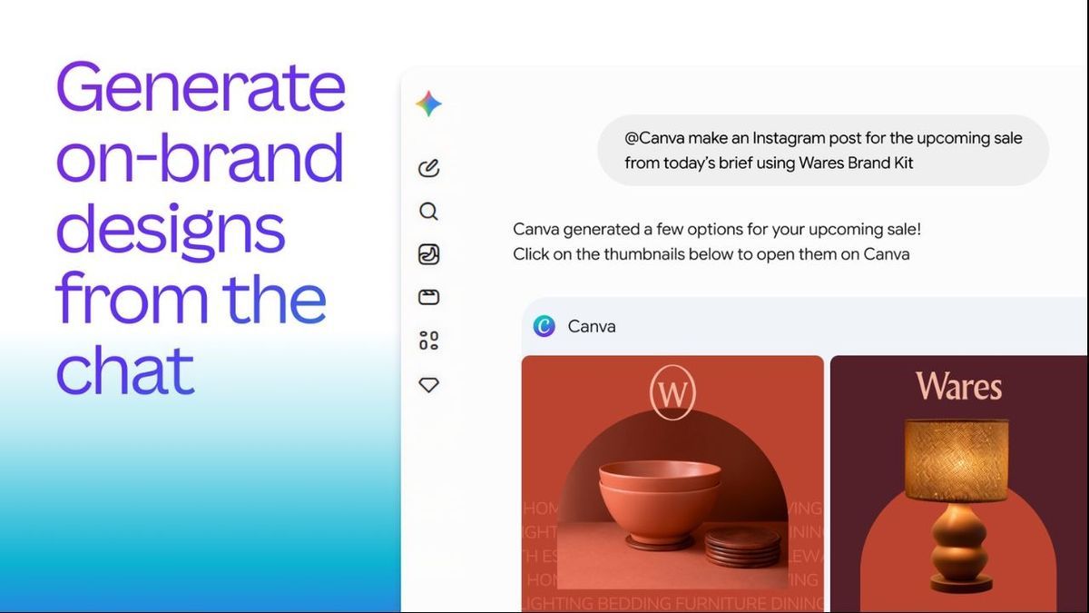 Canva Launches Connected App For Gemini, Turning AI Ideas Into Editable Designs