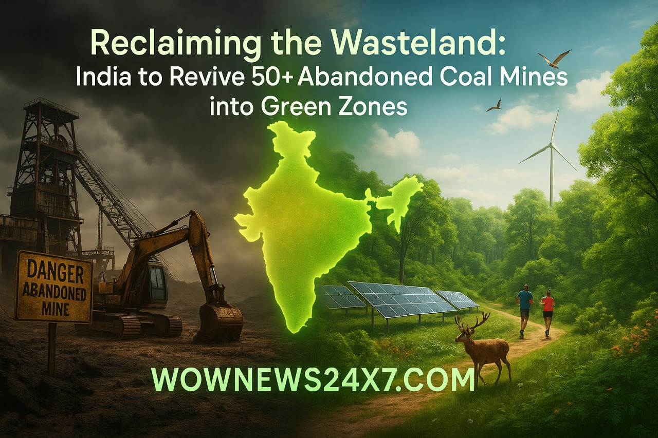 Reclaiming the Wasteland: India to Revive 50+ Abandoned Coal Mines into Green Zones