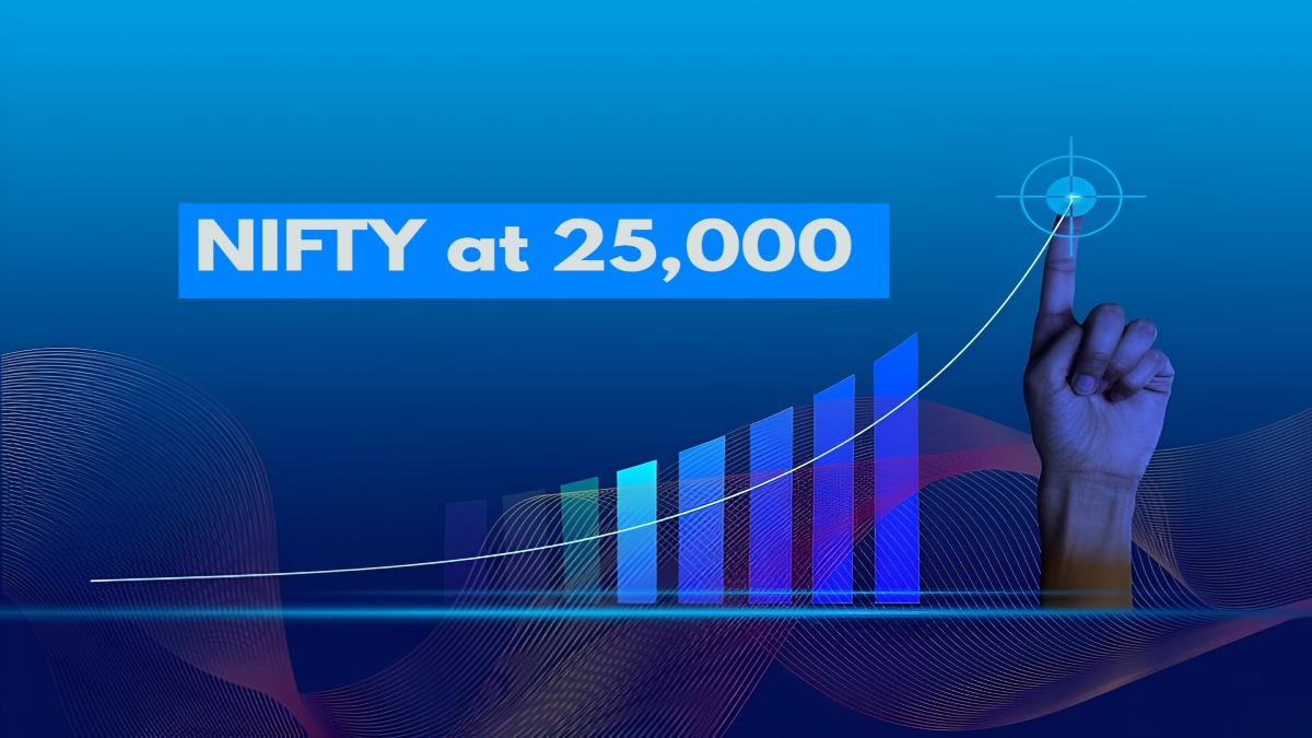 Nifty Hits 25K, Then Plays It Cool — Still Up 1.07% in a GST-Fueled Sprint