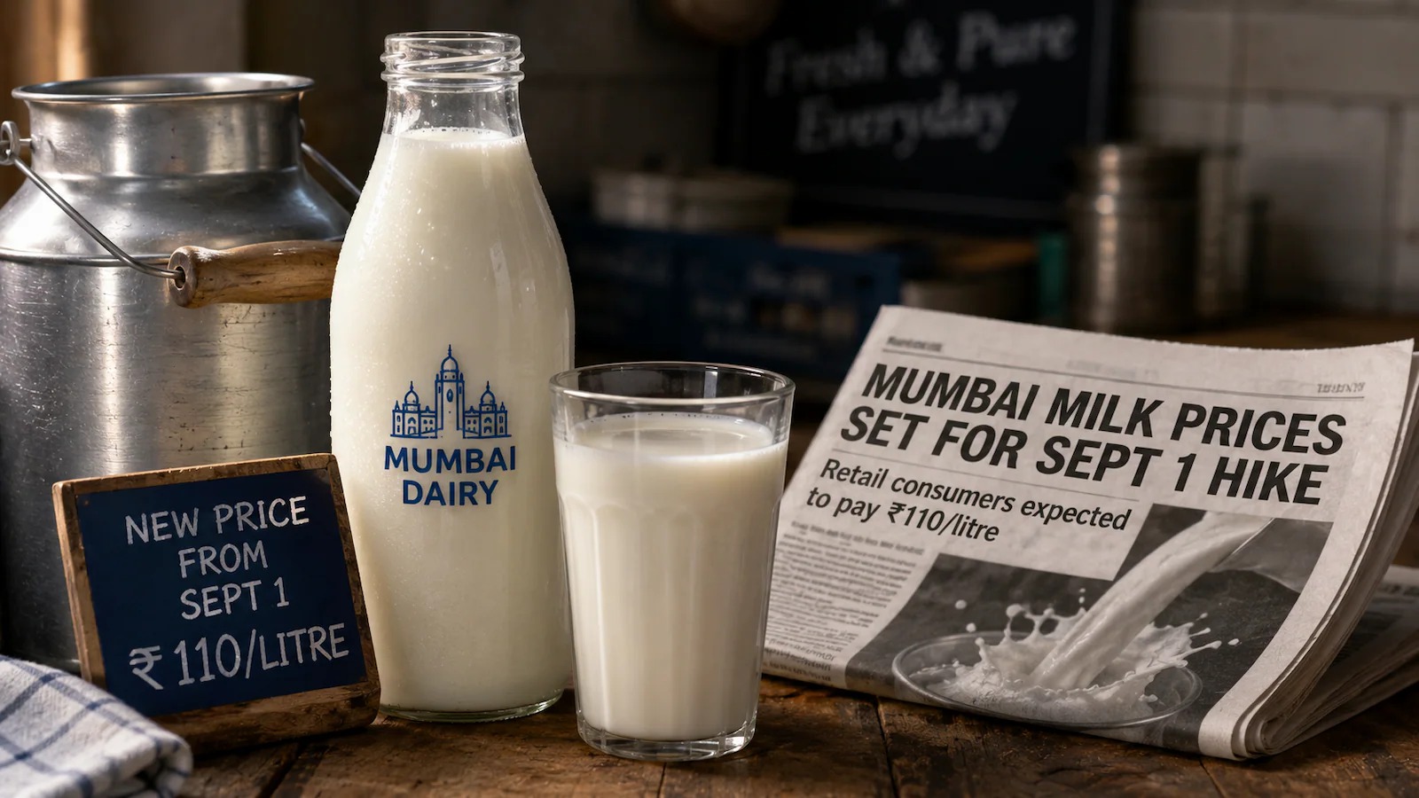 Mumbai Milk Prices to Rise to Rs 110 Per Litre From Sept 1