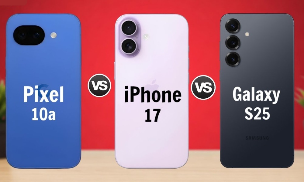Apple, Samsung, Google Face Off: iPhone 17e, Galaxy S25 FE, Pixel 10a Compared