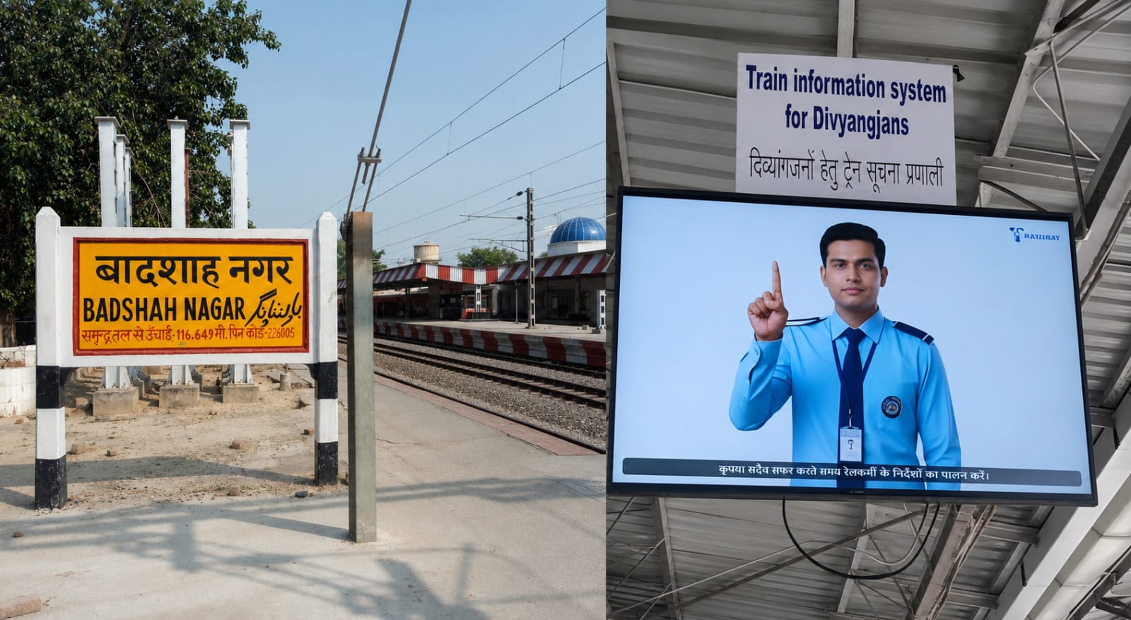 Badshahnagar Station Gets Indian Railways' First AI Sign Language System