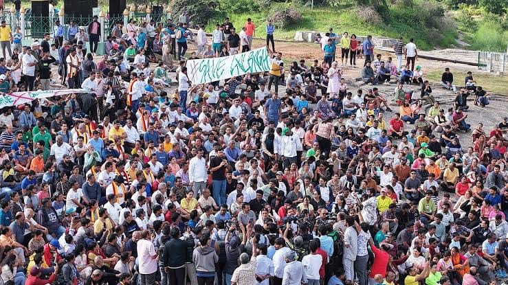 Bengaluru Citizens and RWAs March at Lalbagh Against Park Diversion