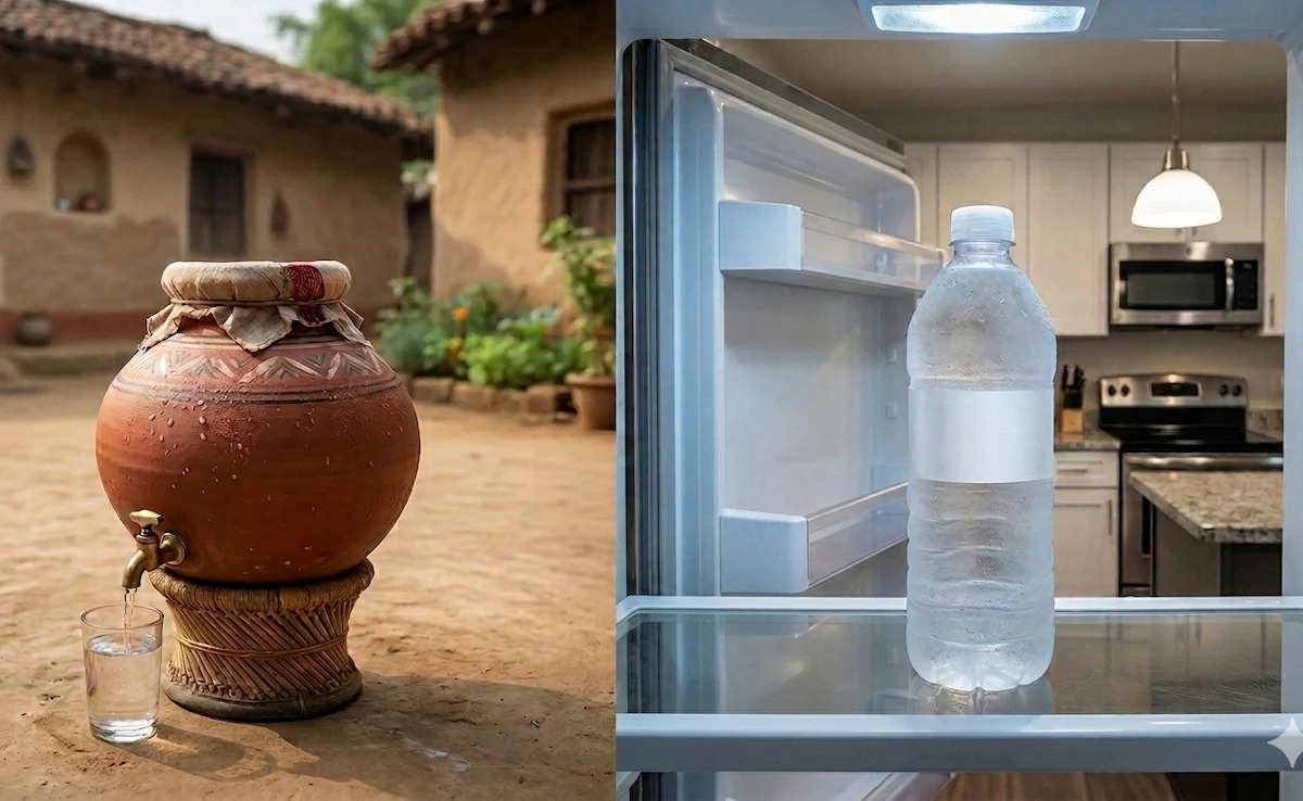 Matka Water’s Natural Cooling And Mineral Enrichment Versus Refrigerator Water’s Instant Chill