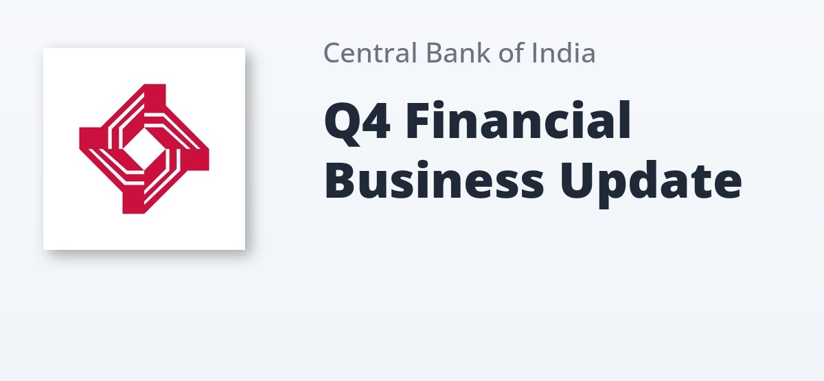 Central Bank Of India Reports Strong Growth In Advances And Deposits