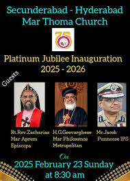 Hyderabad: Mar Thoma church to mark platinum jubilee