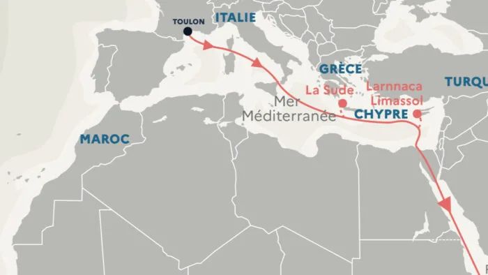 French Navy’s Clemenceau 25 Map Sparks Attention by Depicting Full Morocco, Including Western Sahara