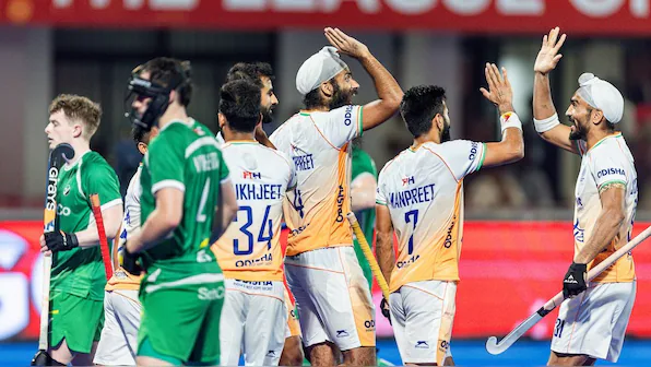 India Secures 3-1 Victory Over Ireland in FIH Pro League Hockey