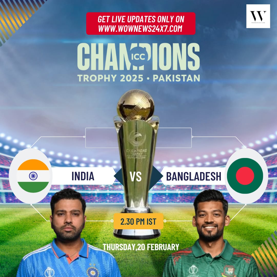 Champions Trophy 2025: India vs Bangladesh Clash Set to Ignite Dubai