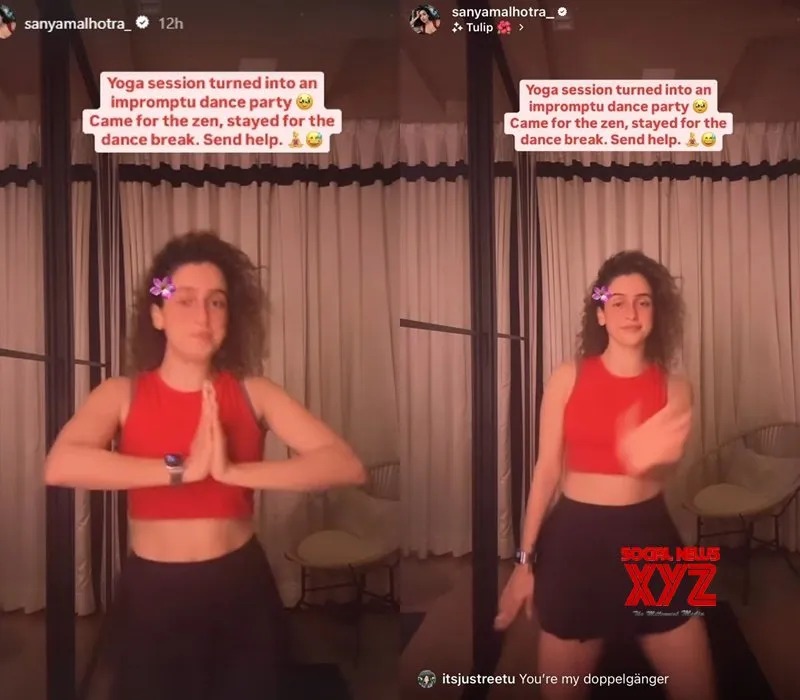 From Zen to Zest: Sanya Malhotra's Hilarious Yoga Dance Break