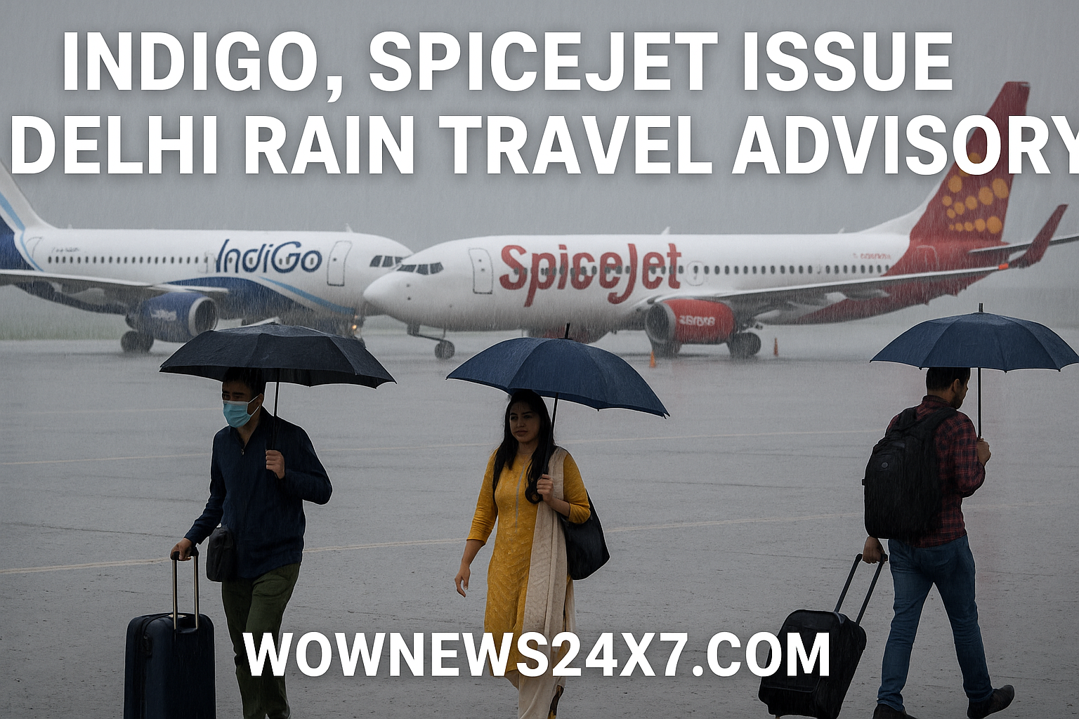 Rain Check! IndiGo and SpiceJet Warn of Delays as Delhi Weather Drenches Plans