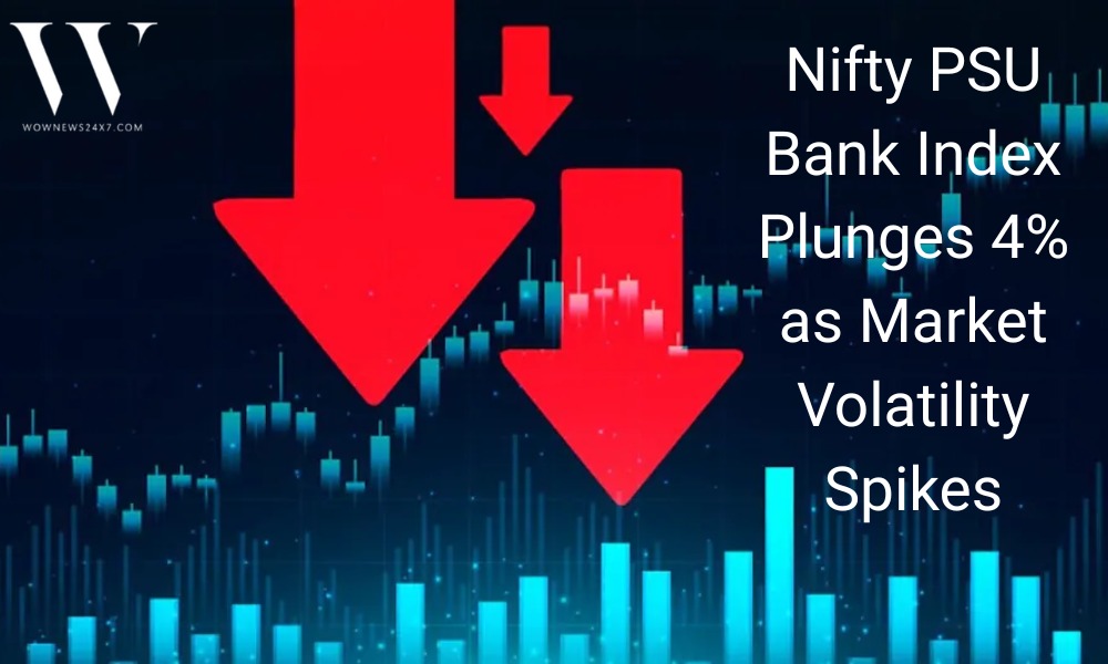 Nifty PSU Bank Index Tumbles 4%, Reflecting Investor Risk-Off Mood