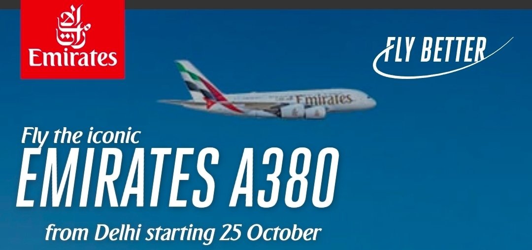 Emirates to Deploy Iconic A380 on Dubai-Delhi Route in October