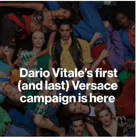 One Collection, Endless Legacy: Vitale For Versace
