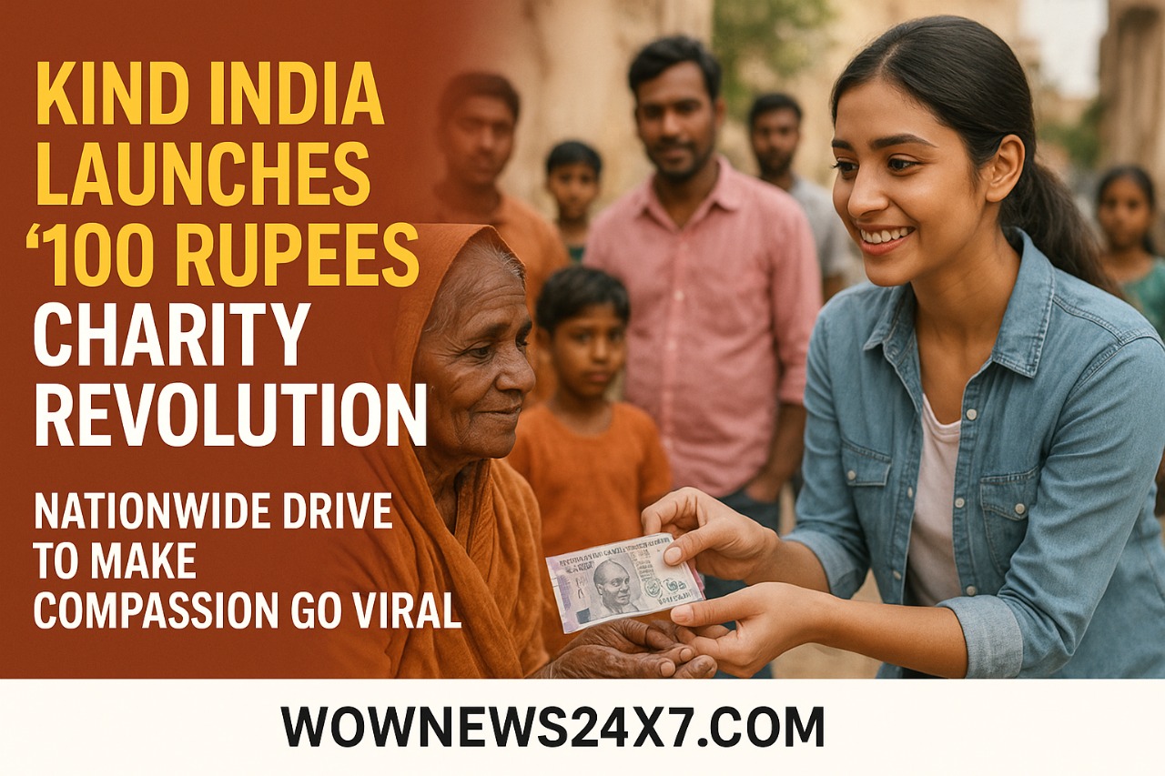 Kind India Launches Viral Movement with Just ₹100—Changing the Face of Charity Forever
