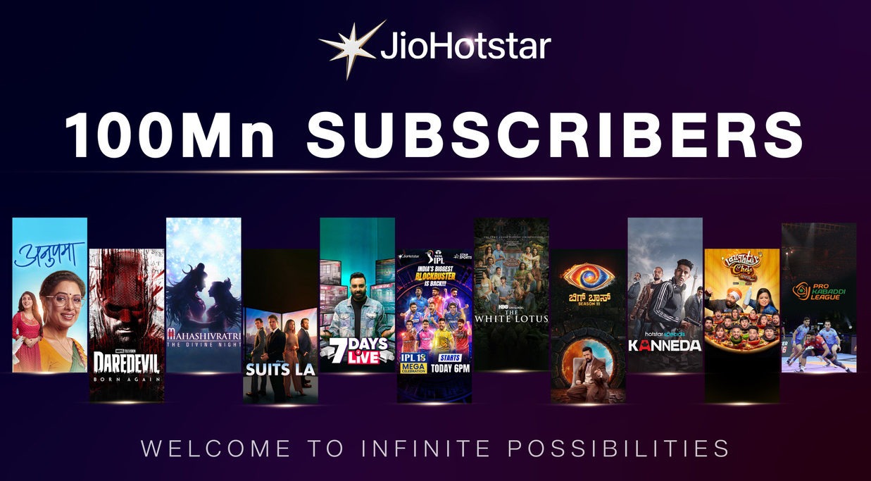 Streaming Streak: JioHotstar Lights Up a Billion Screens with 100M Dreams