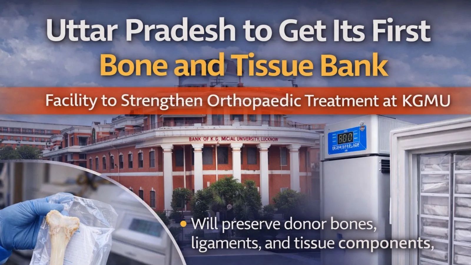 Bone and Beyond: KGMU Launches Uttar Pradesh’s First Comprehensive Tissue Bank