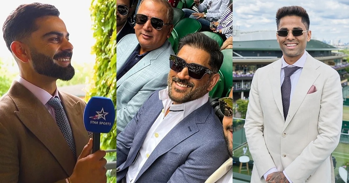 Cricket Meets Couture: Dhoni, Kohli and Pant Serve Style Aces at Wimbledon 2025