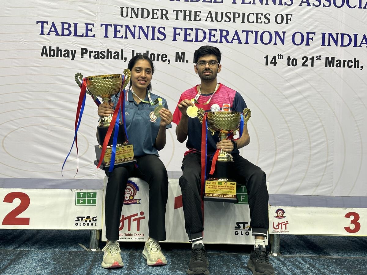 Manav Thakkar And Yashaswini Ghorpade Clinch Maiden National Table Tennis Titles