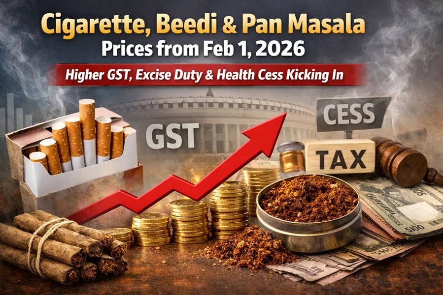 GST on Tobacco Products Increased to 40% From February 1, 2026—What It Means for Consumers