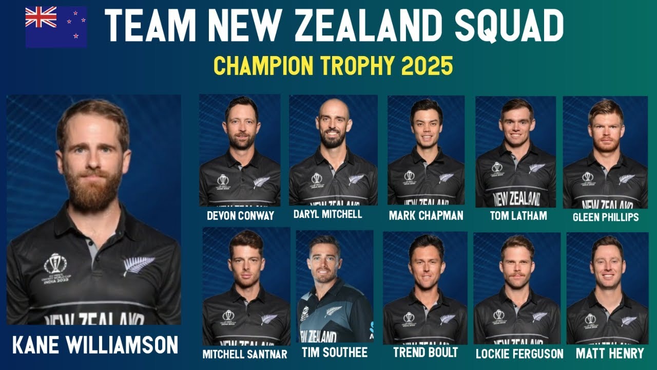 New Zealand Sets a Mammoth Target of 320 for Pakistan in the first ODI Thriller of Champions Trophy 2025