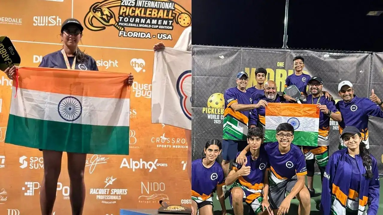 Pickleball World Cup Day 2: Amrita’s Dual Triumph and India’s Junior Team Make History