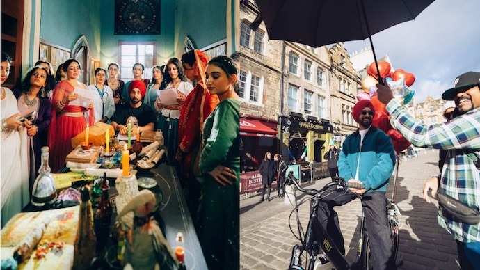 Diljit Dosanjh And Neeru Bajwa Build Anticipation With BTS Pics From Sardaar Ji 3