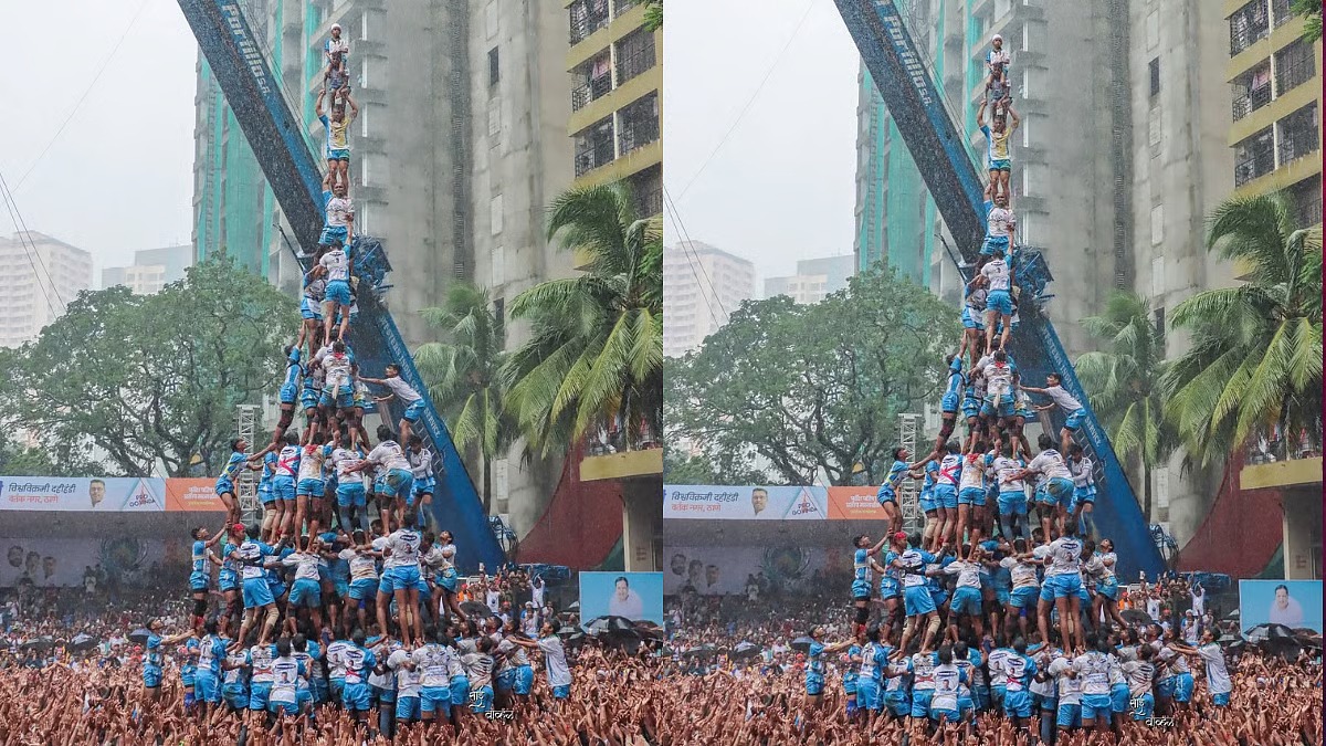 Govinda Glory: Ten-Layer Human Pyramid Stuns Thane, Sets Dahi Handi Record