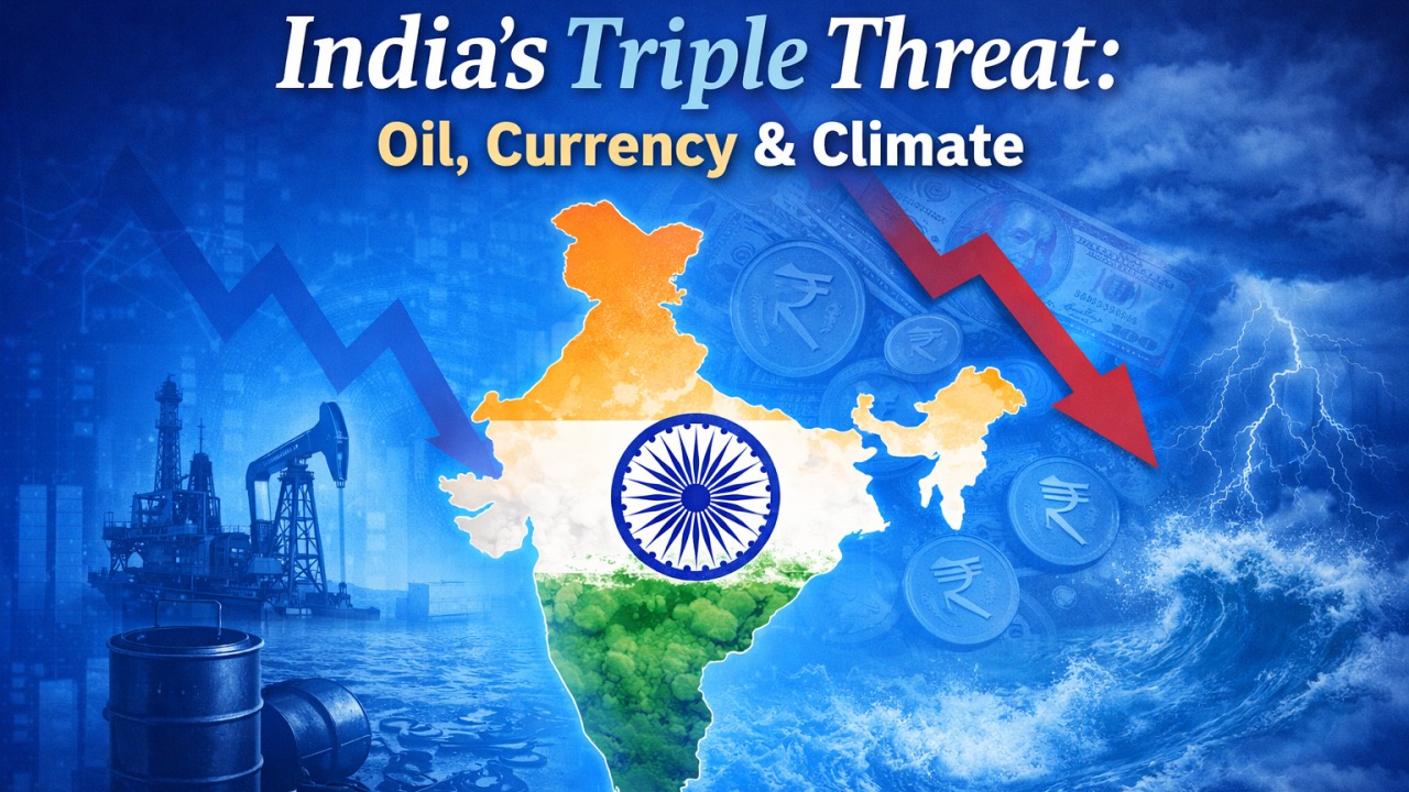 India Faces Triple Challenge of Volatile Crude Oil, Forex, and Rain Shortfall