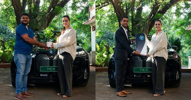 Dia Mirza Goes Green in Style: Adds Rs 1.39 Crore BMW iX Electric SUV to Her Fleet