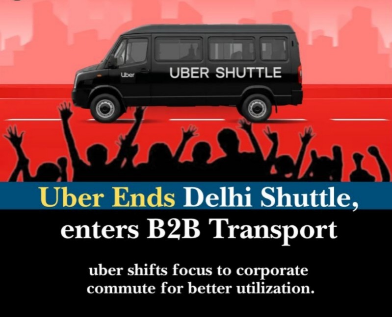 Uber Discontinues Shuttle In Delhi NCR, Focuses On B2B Transport