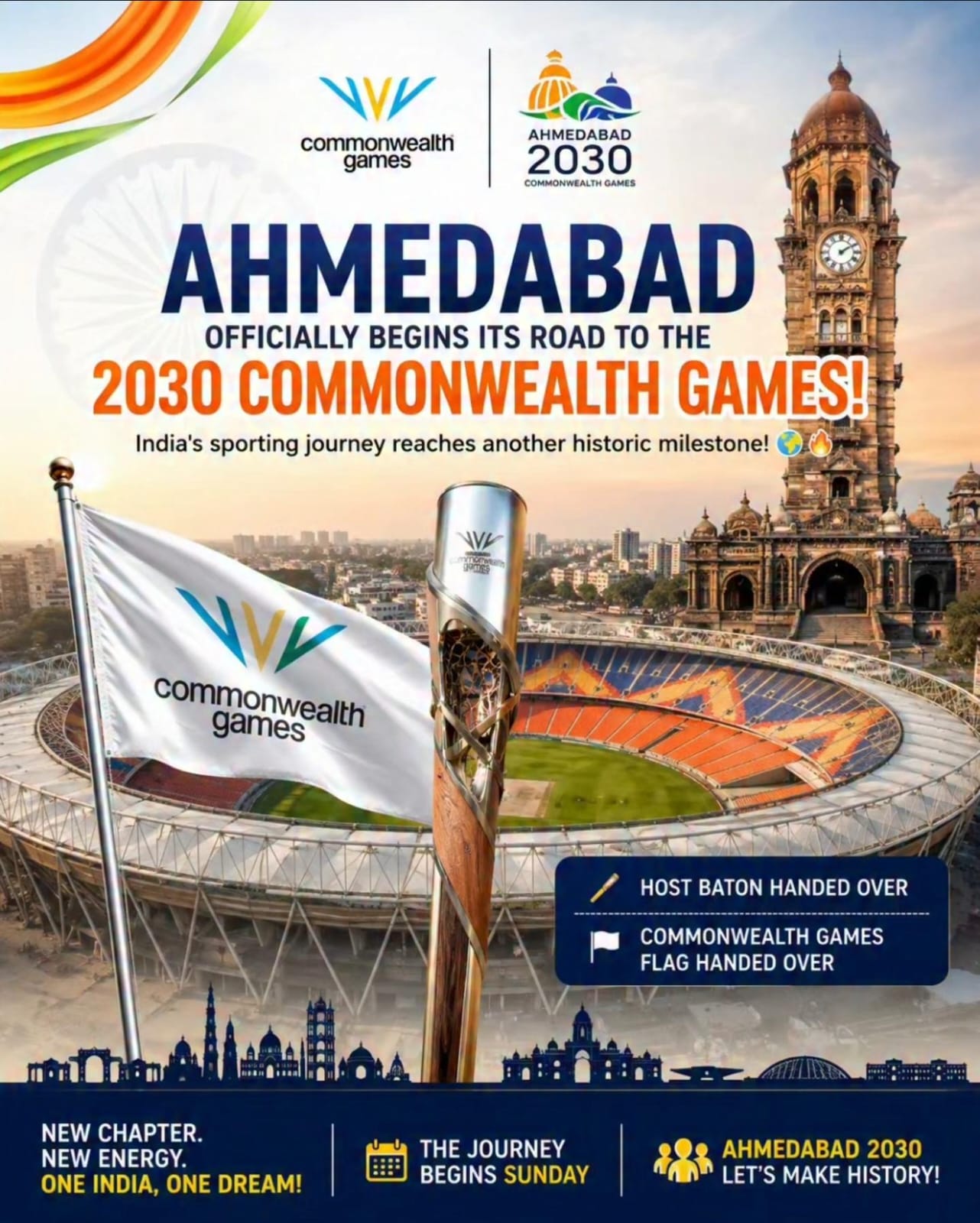 A Historic Dream Is Taking Shape: Ahmedabad Begins Its 2030 Commonwealth Journey