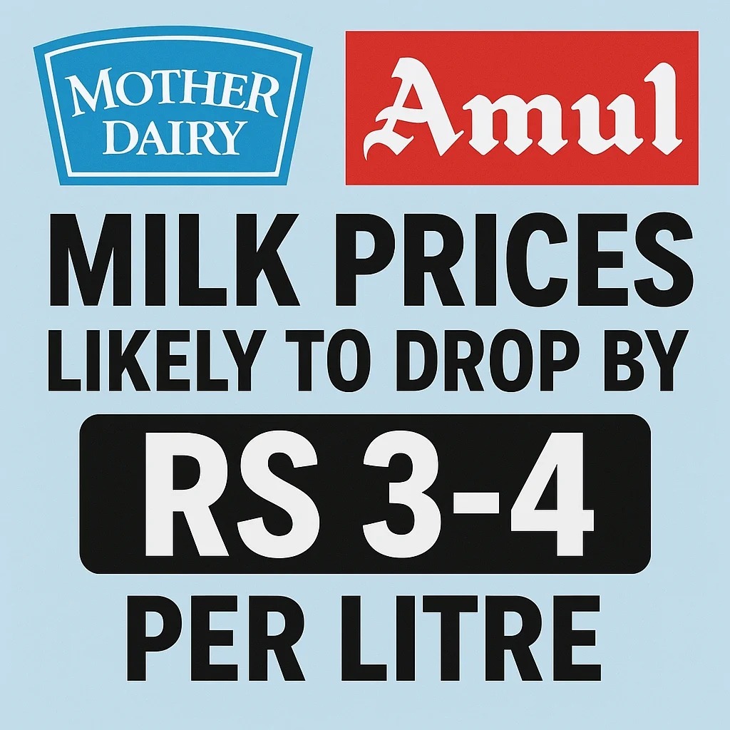 Milk Gets a Makeover: Amul and Mother Dairy Slash Prices Starting September 22