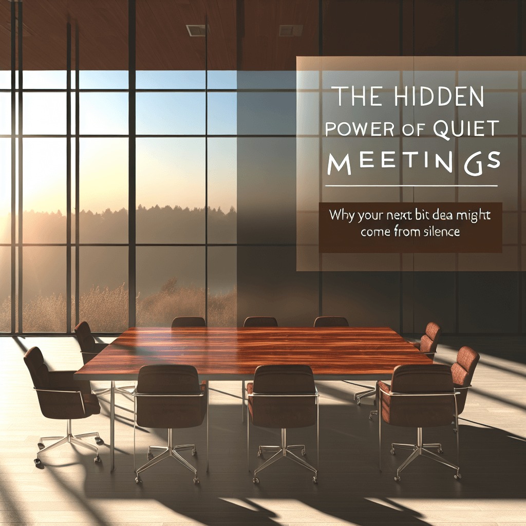Silent Minds, Loud Impact: The Hidden Power Of Quiet In Meetings