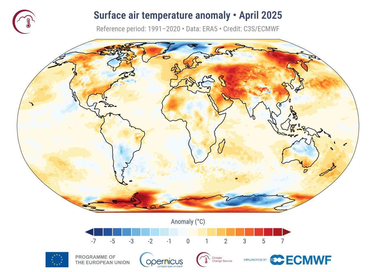 Scorched Stats: April Climbs Global Heat Charts, 1.5°C Barrier Breached Again
