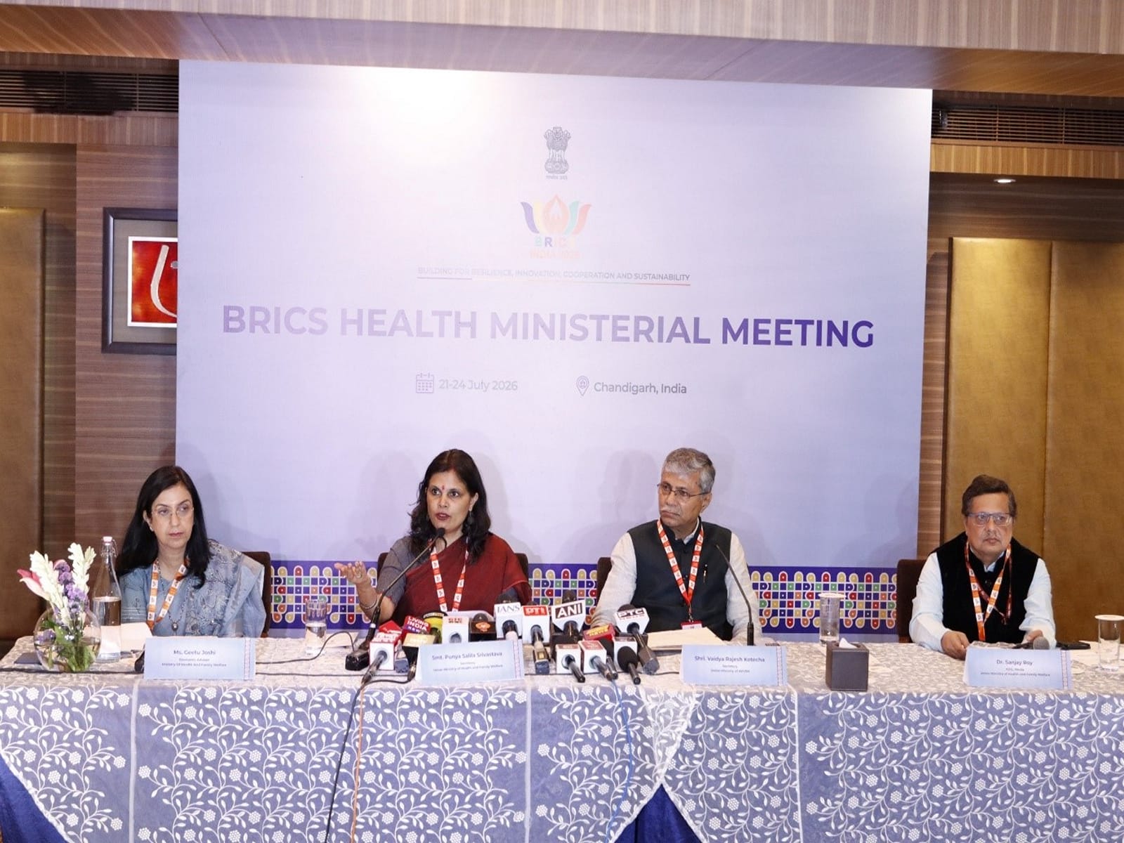 India Hosts 16th BRICS Health Ministers Meeting in Chandigarh