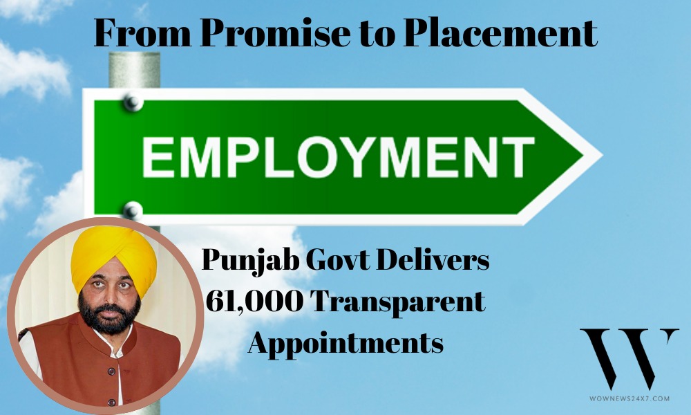 Punjab Powers Employment: CM Mann Highlights 61,000 Govt Jobs in 4 Years