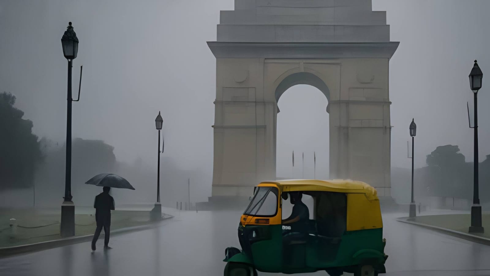 Rain Lashes Delhi; Maximum Temperature Settles at 33.6°C