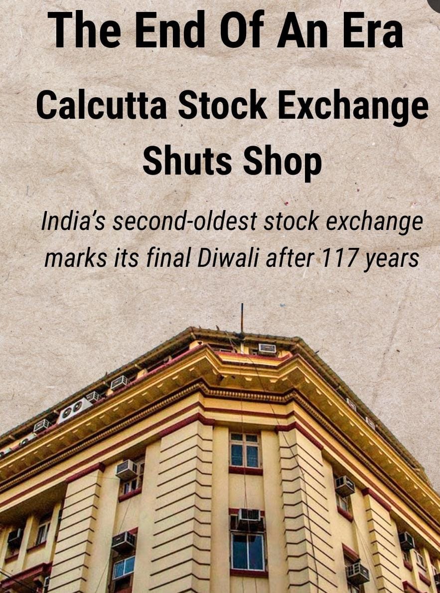 End of an Era: Calcutta Stock Exchange Shuts Down After 117 Years of Trading Legacy