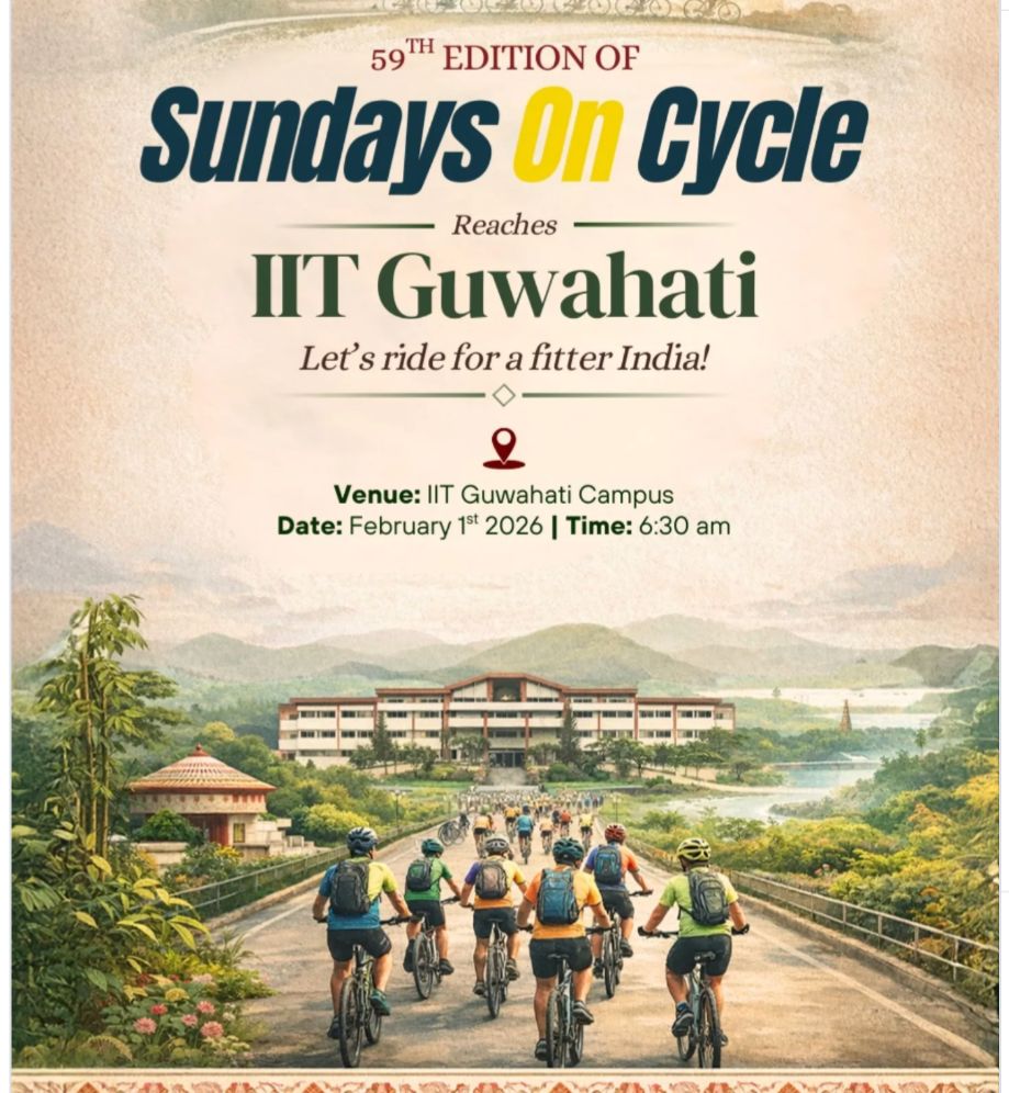 Nation Pedals for Fitness: 59th Fit India Sundays on Cycle Connects Delhi to Guwahati